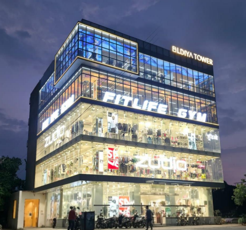 Commercial Rooftop & Lower Ground Floor for Rent-Malviya Nagar-Jaipur