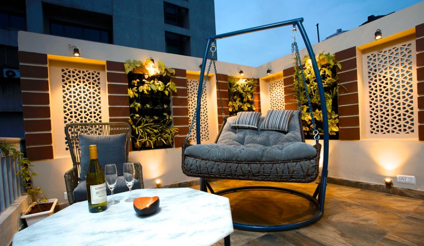 Posh Penthouse with Quaint patio & Cushy Double swing-Adarsh Nagar-Jaipur