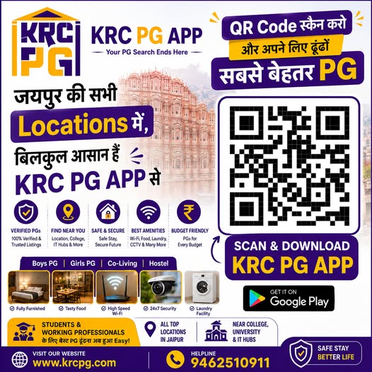 KRC PG – India's Trusted PG Booking Platform-Vaishali Nagar-Jaipur