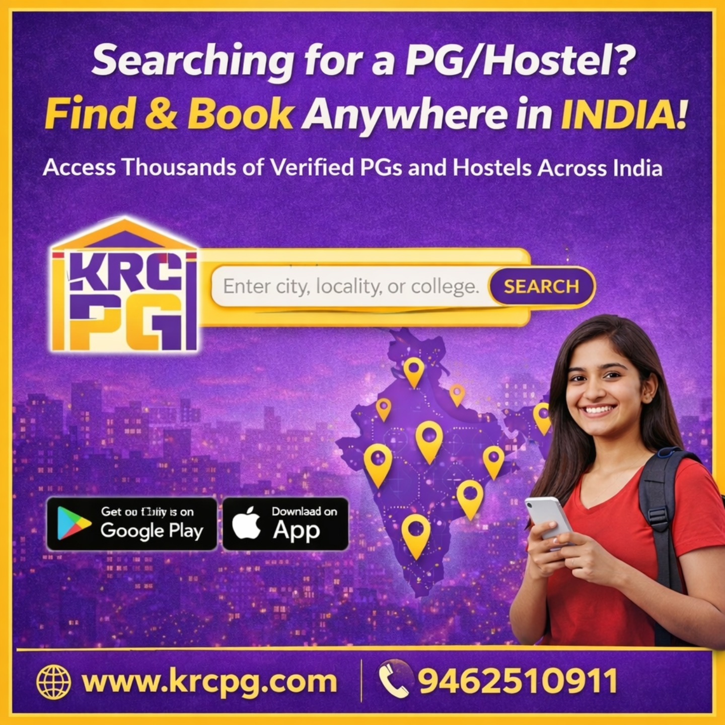 KRC PG – India's Trusted PG Booking Platform-Vaishali Nagar-Jaipur