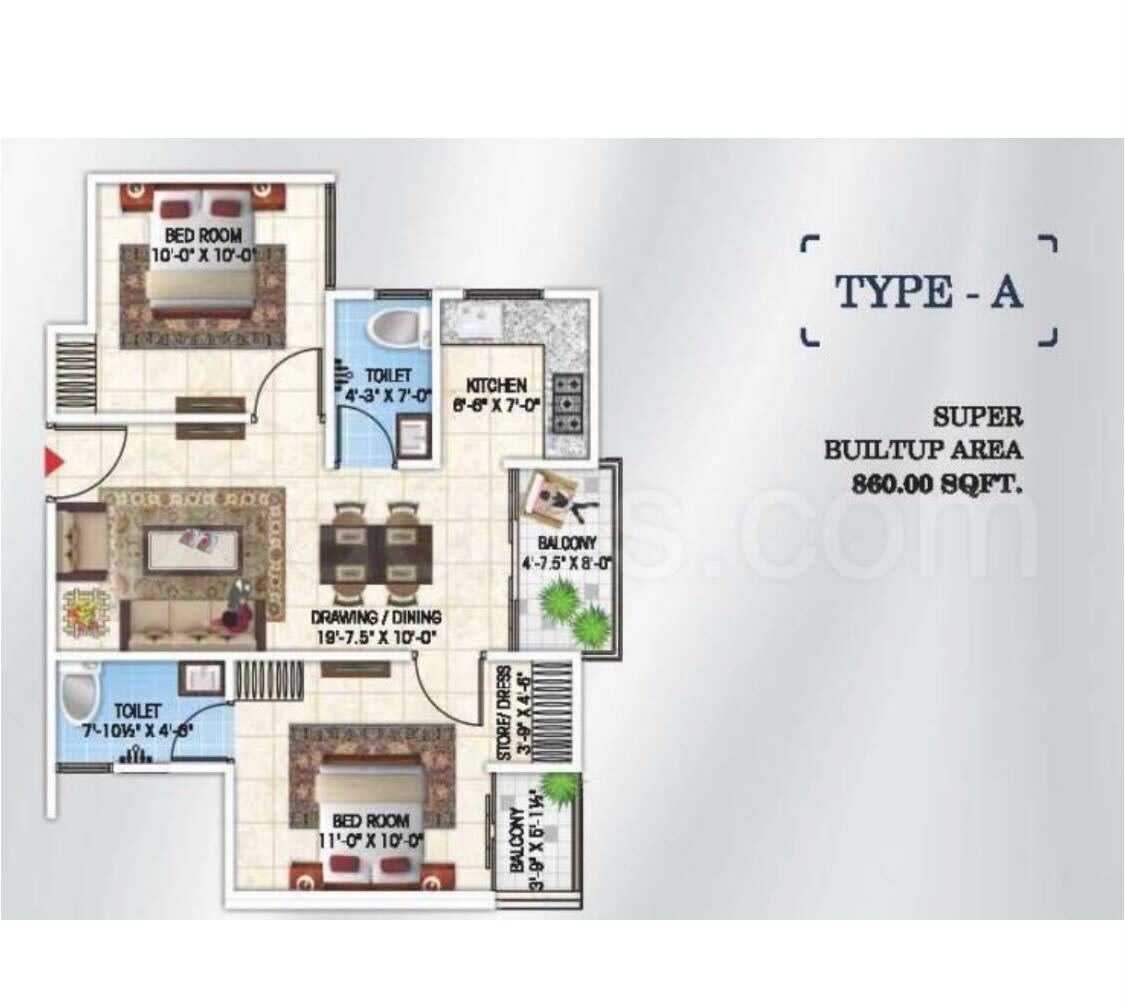 2BHK in Ganesham Gokul Vatika-Vaishali Nagar-Jaipur